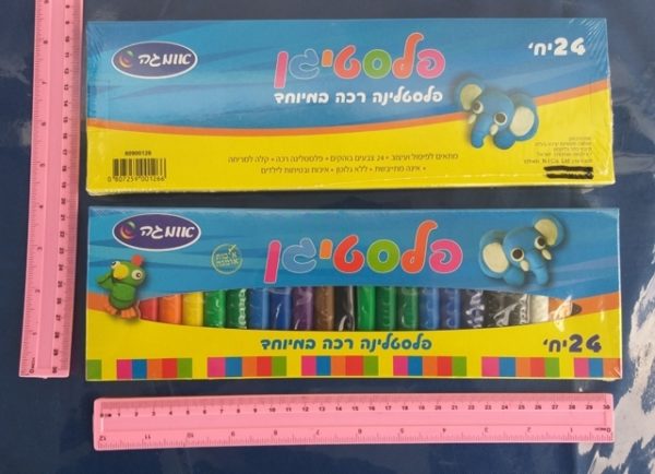 פלסטלינה 24 גוונים של חברת אומגה